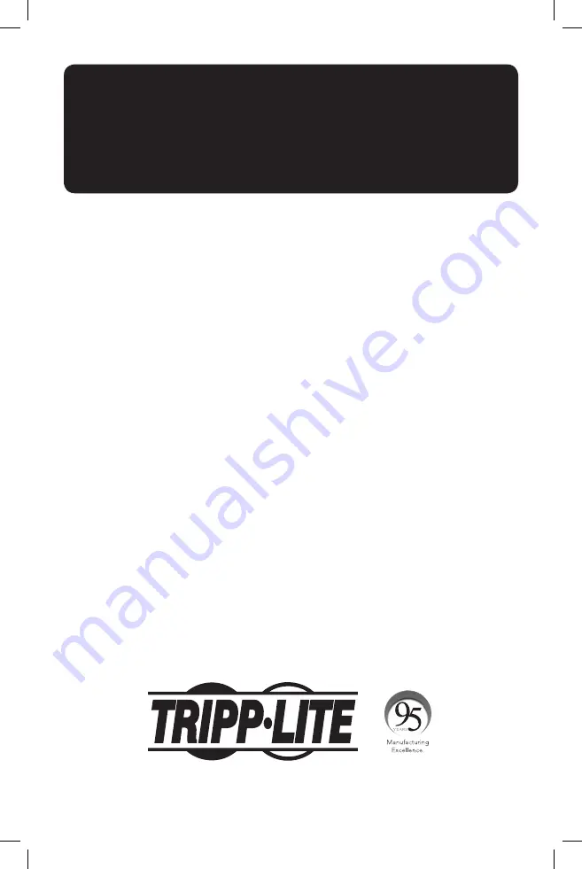 Tripp Lite B093-004-2E4U Quick Start Manual Download Page 11