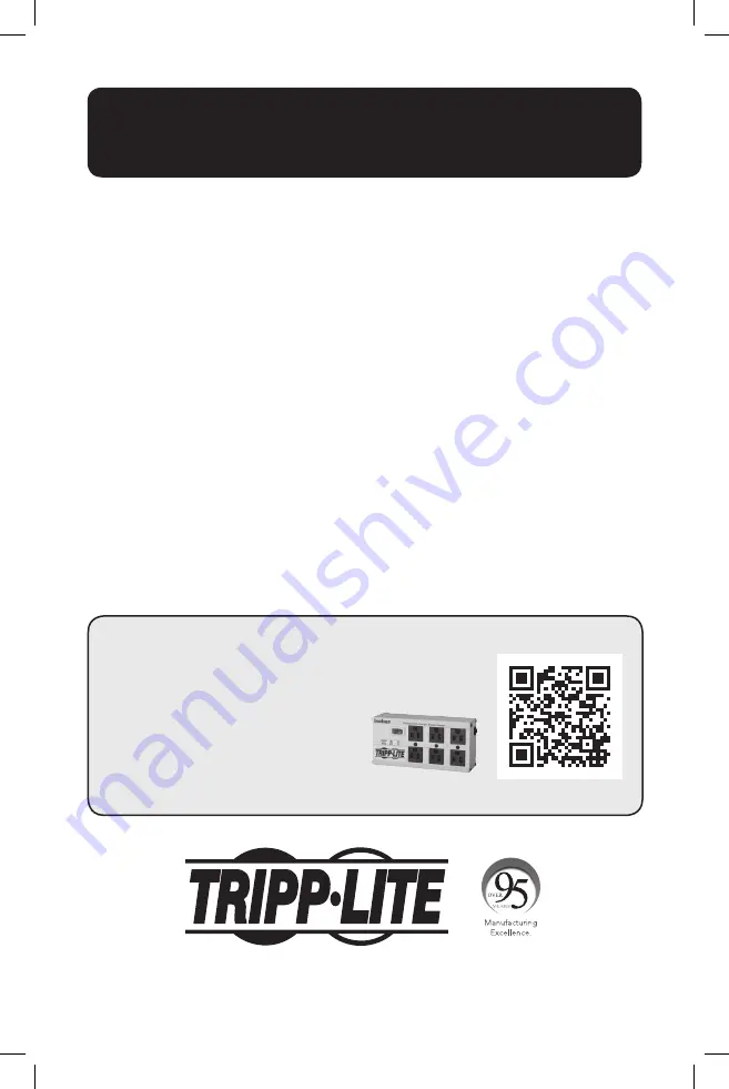 Tripp Lite B110-SP-CAT Quick Start Manual Download Page 1