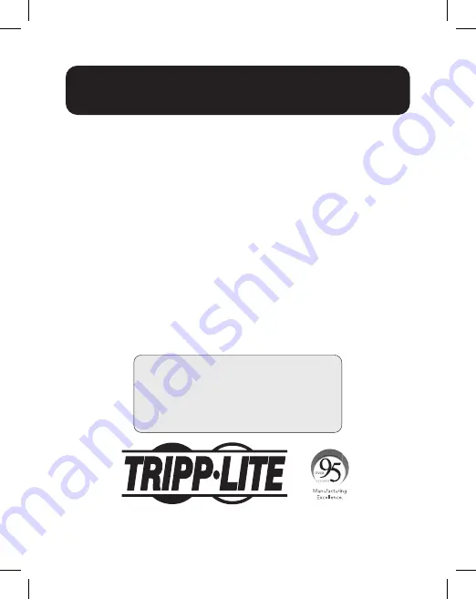 Tripp Lite B126-1A1-WHD4HH Скачать руководство пользователя страница 1