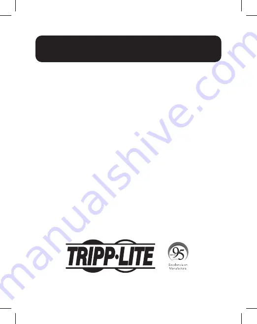 Tripp Lite B126-1A1-WHD4HH Owner'S Manual Download Page 13