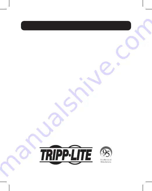 Tripp Lite B126-1A1-WHD4HH Owner'S Manual Download Page 24