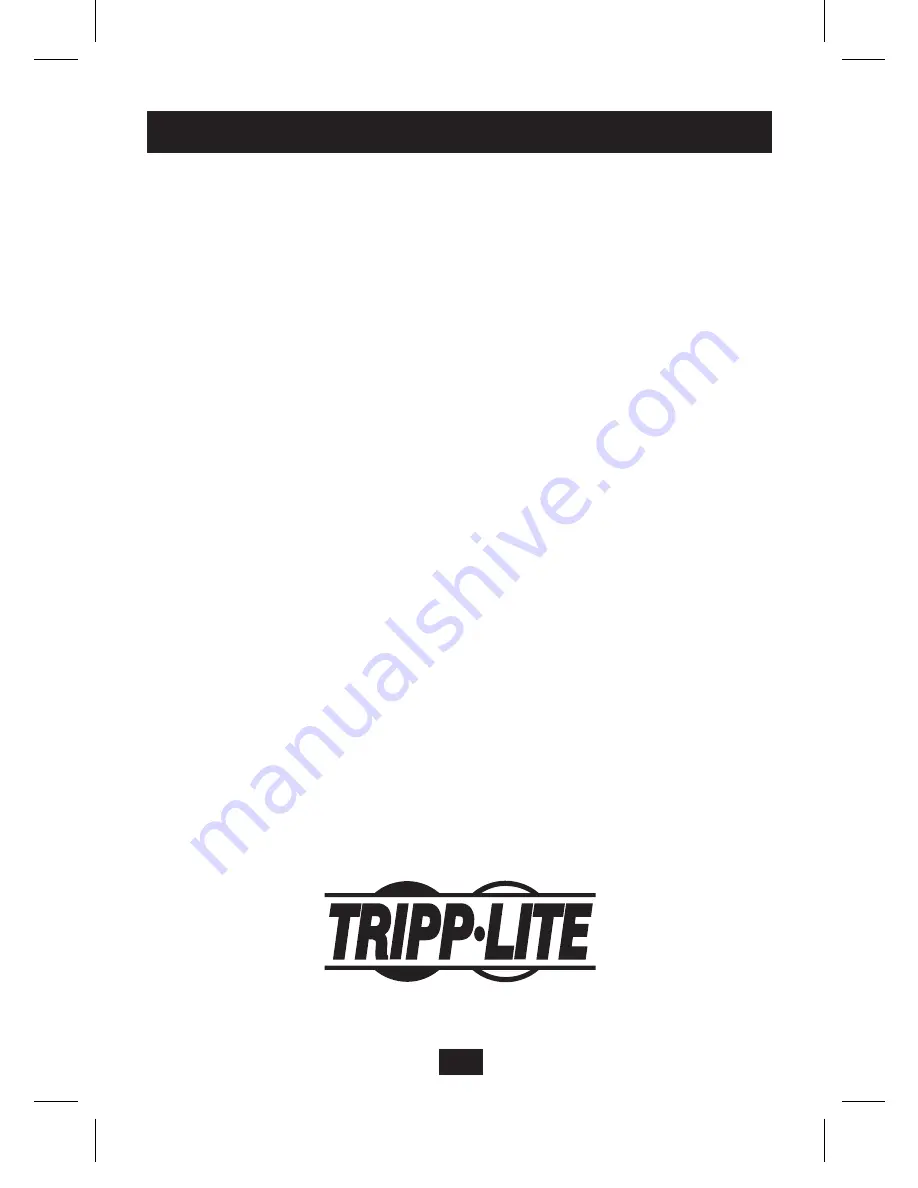 Tripp Lite B130-101A-WP Owner'S Manual Download Page 6