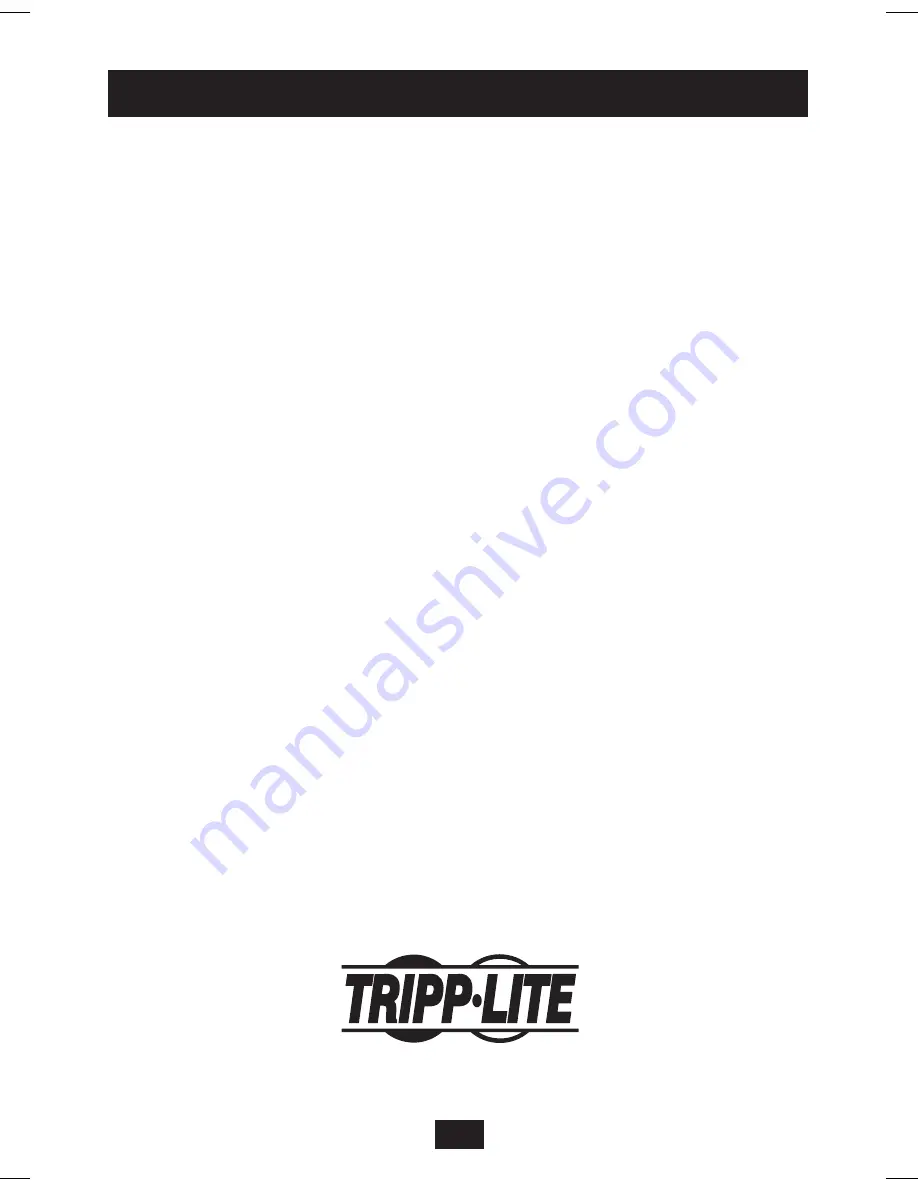 Tripp Lite B132-100A Owner'S Manual Download Page 6