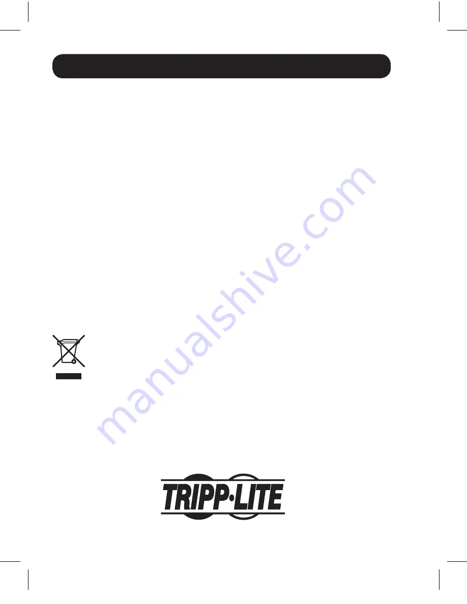 Tripp Lite B203-101 Owner'S Manual Download Page 10