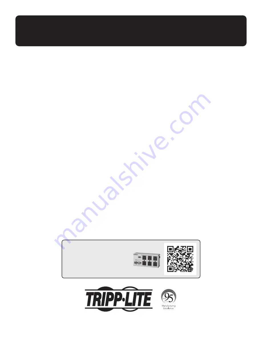 Tripp Lite BP24V9T Owner'S Manual Download Page 1