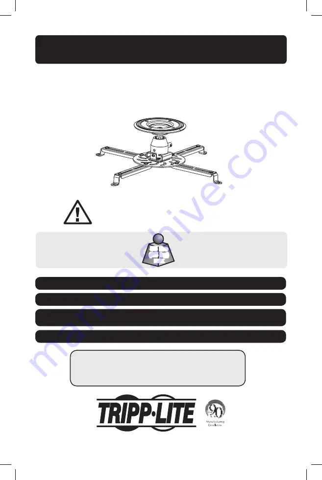 Tripp Lite DUNVPJT Owner'S Manual Download Page 1