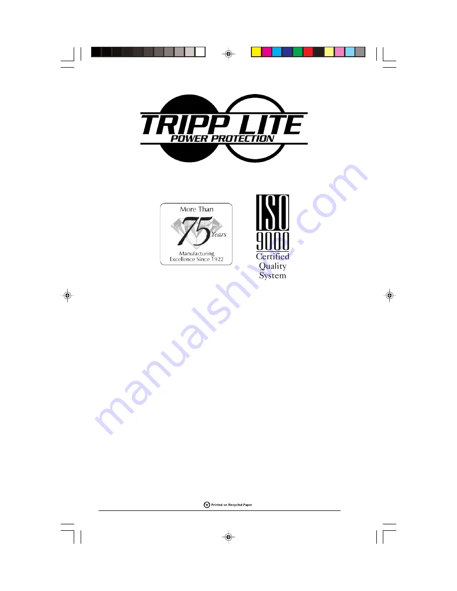 Tripp Lite IBAR 12 Quick Installation Manual Download Page 12