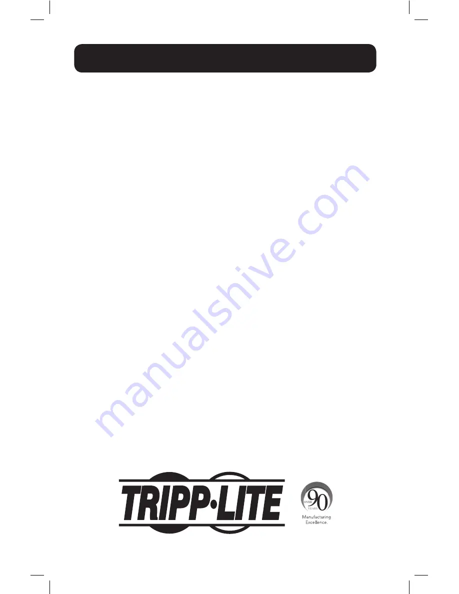 Tripp Lite MT-6PLUS Owner'S Manual Download Page 12