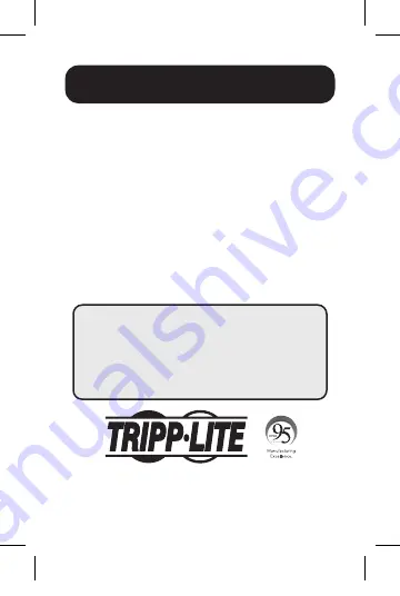 Tripp Lite N784-001-SC-15 Owner'S Manual Download Page 1