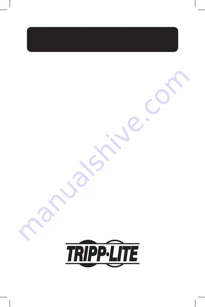 Tripp Lite N785-I01-SFP-D Quick Start Manual Download Page 17