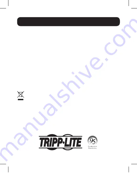 Tripp Lite NPOE-EXT-1G30WP Owner'S Manual Download Page 16