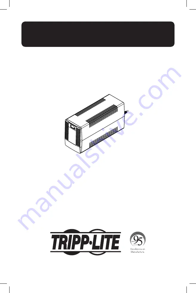 Tripp Lite OMNIVS1500XLCD Owner'S Manual Download Page 14