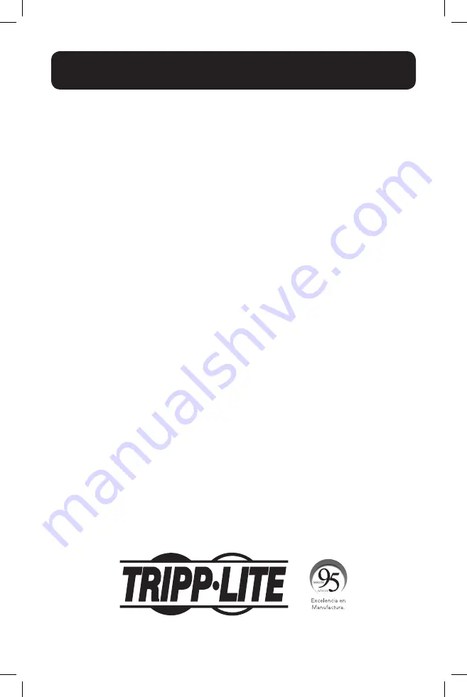 Tripp Lite OMNIX Series Owner'S Manual Download Page 18