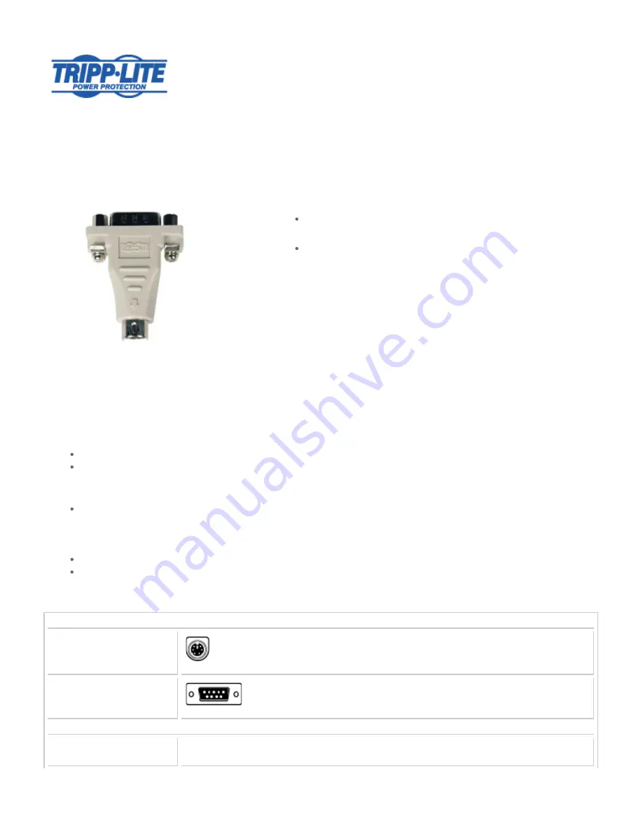 Tripp Lite P112-000 Specification Sheet Download Page 1