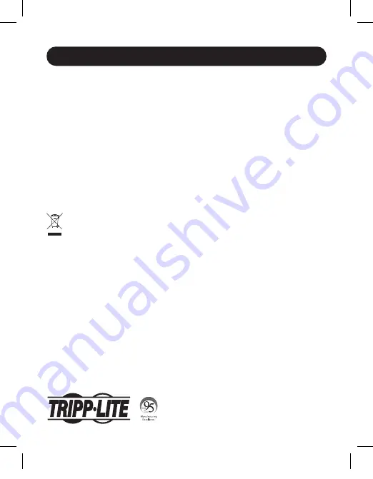 Tripp Lite P136-06N-HDV4K6 Quick Start Manual Download Page 20