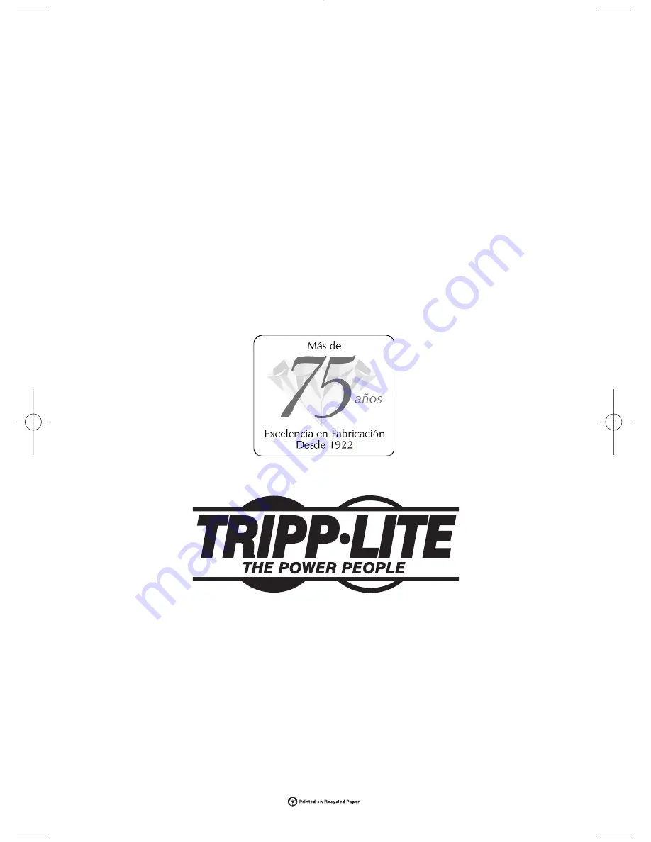 Tripp Lite PowerVerter 93-1911 Owner'S Manual Download Page 20