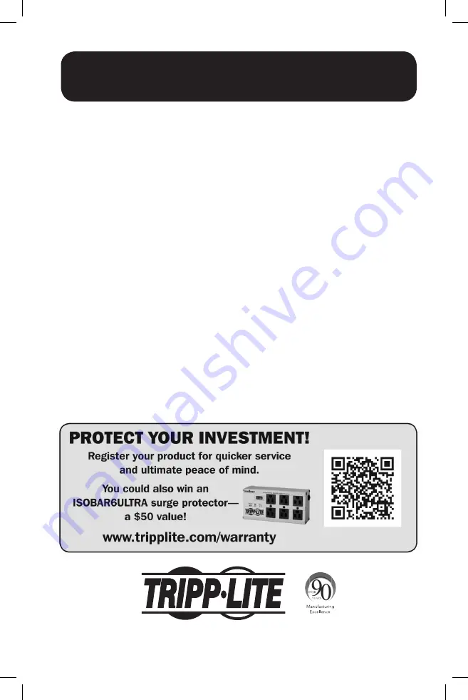 Tripp Lite Protect It! TLP26USBB Owner'S Manual Download Page 1