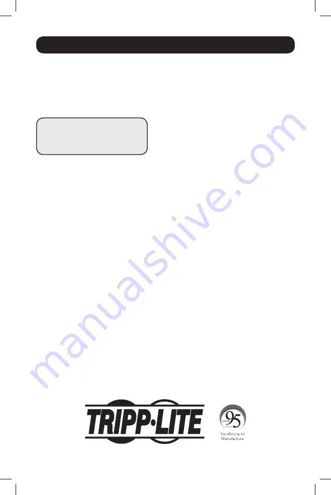 Tripp Lite SMART2200RM2UL Owner'S Manual Download Page 40