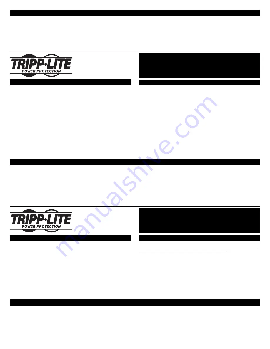 Tripp Lite SUPER6OMNI Series Owner'S Manual Download Page 2