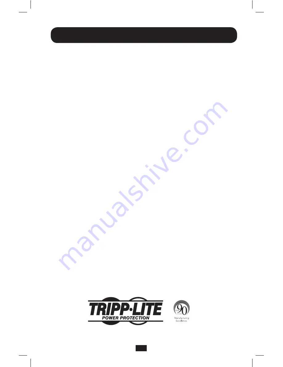 Tripp Lite TLP31SAT Owner'S Manual Download Page 4