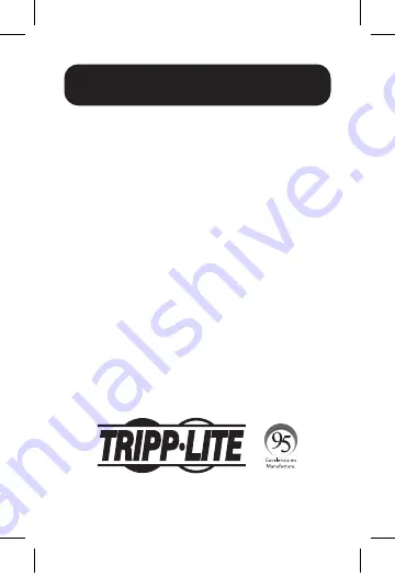 Tripp Lite U244-001-VGA Owner'S Manual Download Page 25