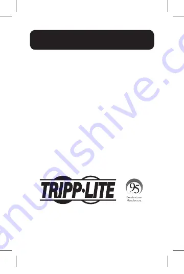 Tripp Lite U261-001-BT4 Quick Start Manual Download Page 9