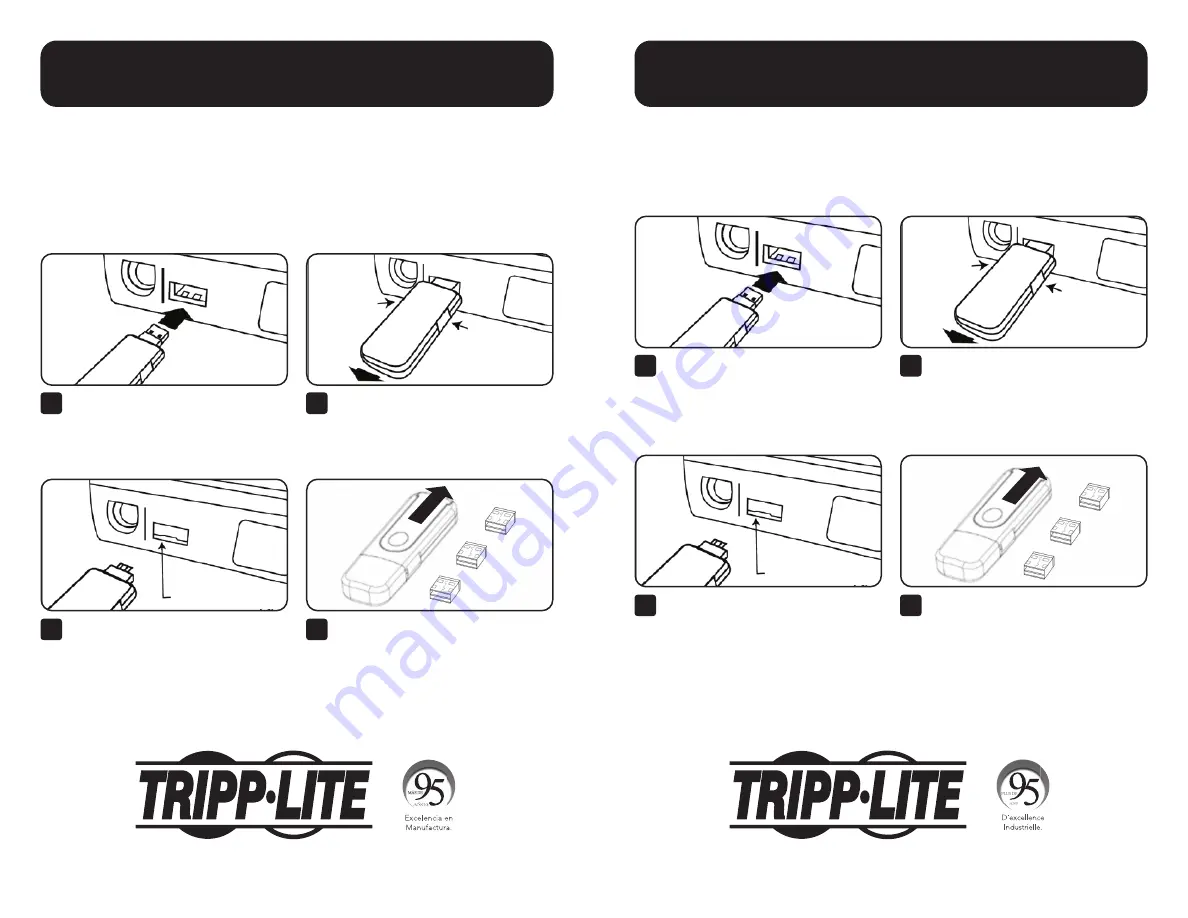 Tripp Lite U2BLOCK-A-KEY Quick Start Manual Download Page 2