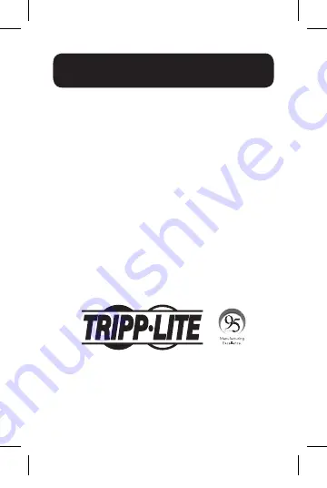 Tripp Lite U436-06N-G-C Quick Start Manual Download Page 20