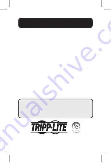 Tripp Lite U437-001-C-V2 Quick Start Manual Download Page 1