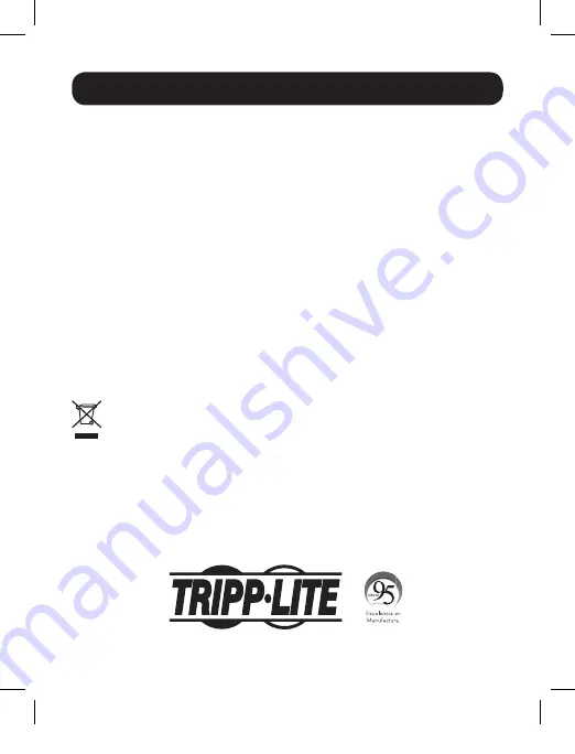 Tripp Lite U442-DOCK10-S Owner'S Manual Download Page 15