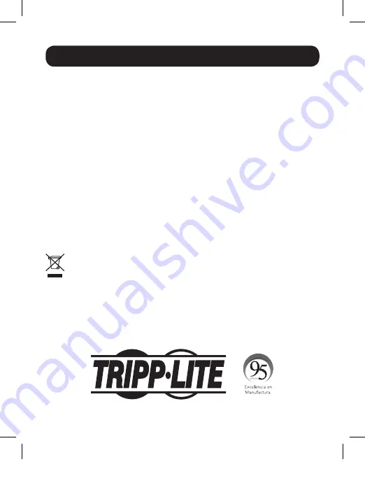 Tripp Lite U442-DOCK2-S Owner'S Manual Download Page 15