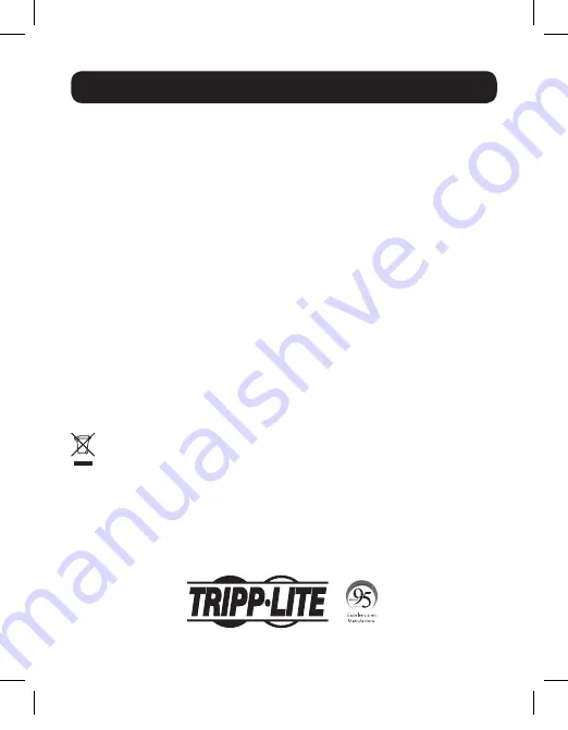 Tripp Lite U444-06N-HV4K Owner'S Manual Download Page 8