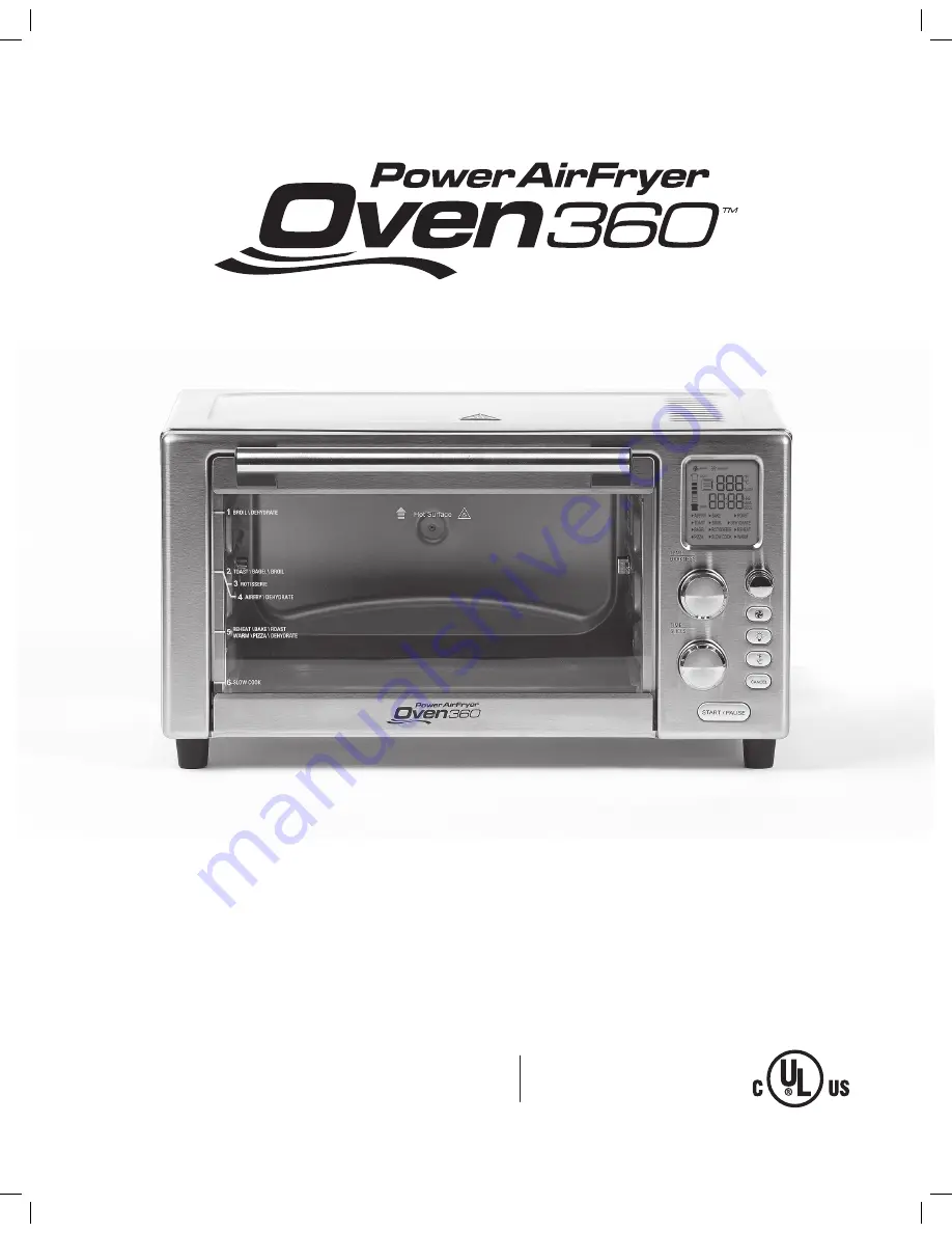 Tristar Products Power AirFryer Oven360 S.AFO-001 Скачать руководство пользователя страница 1