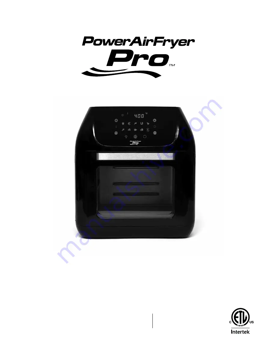 Tristar Products Power AirFryer Pro Скачать руководство пользователя страница 1