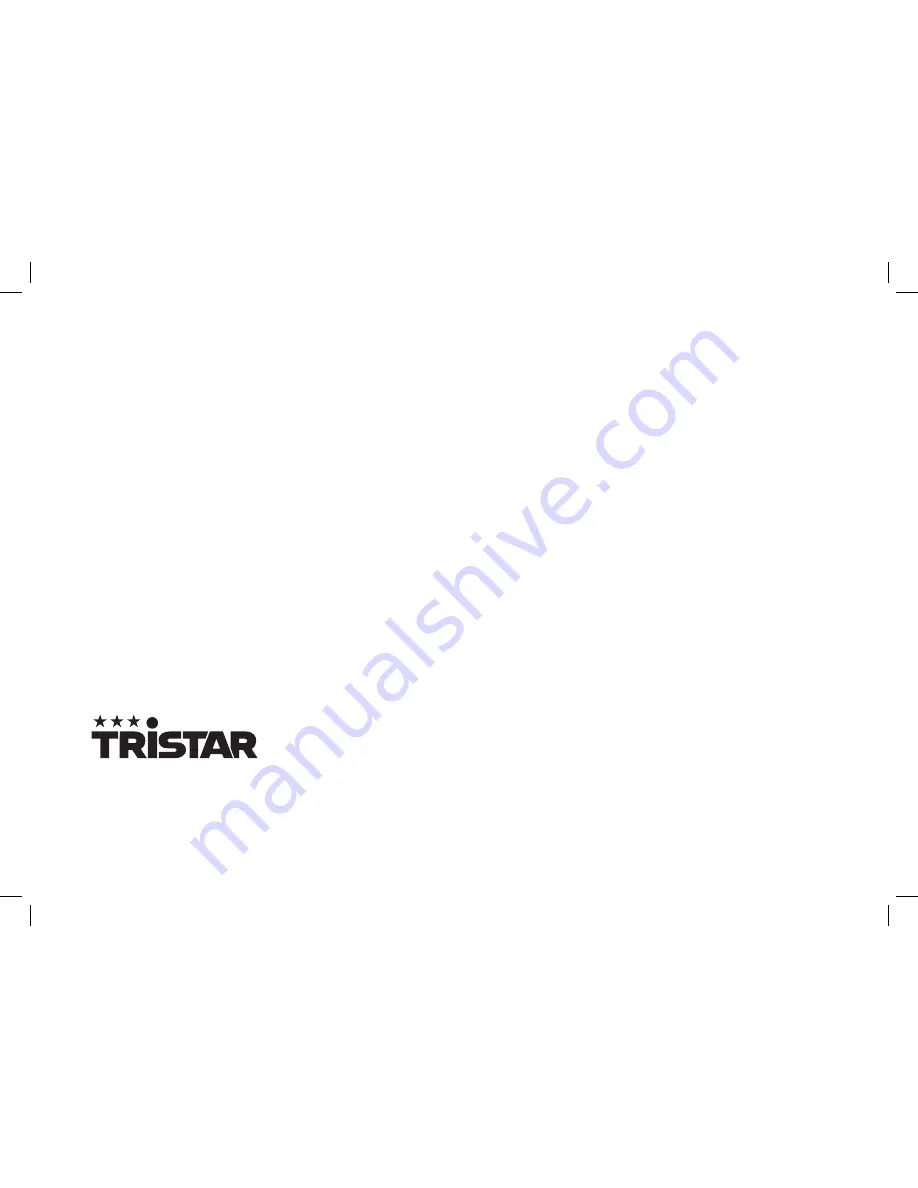 TriStar AC-5487 Instruction Manual Download Page 40