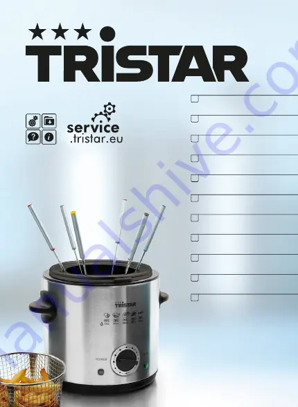 TriStar FO-1102 User Manual Download Page 1