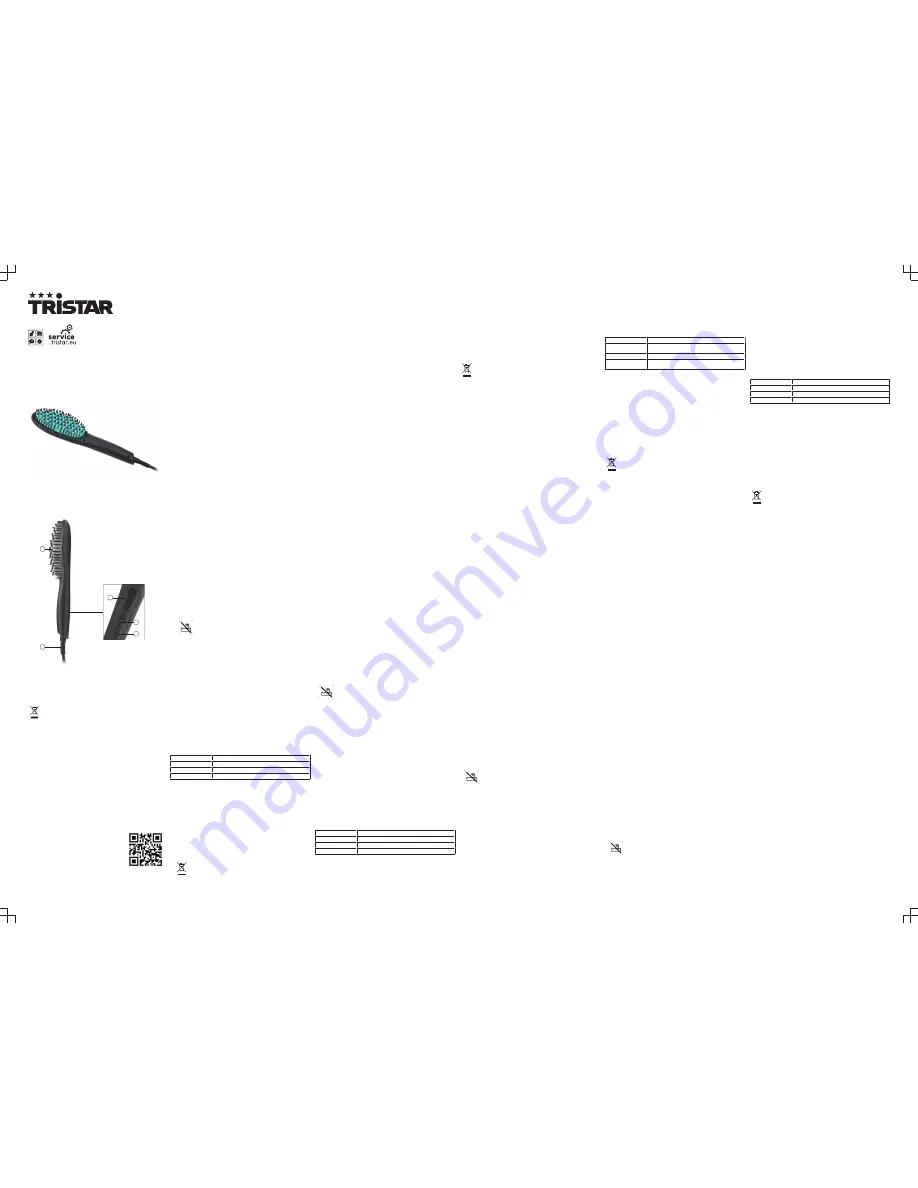 TriStar HD-2400 Instruction Manual Download Page 1