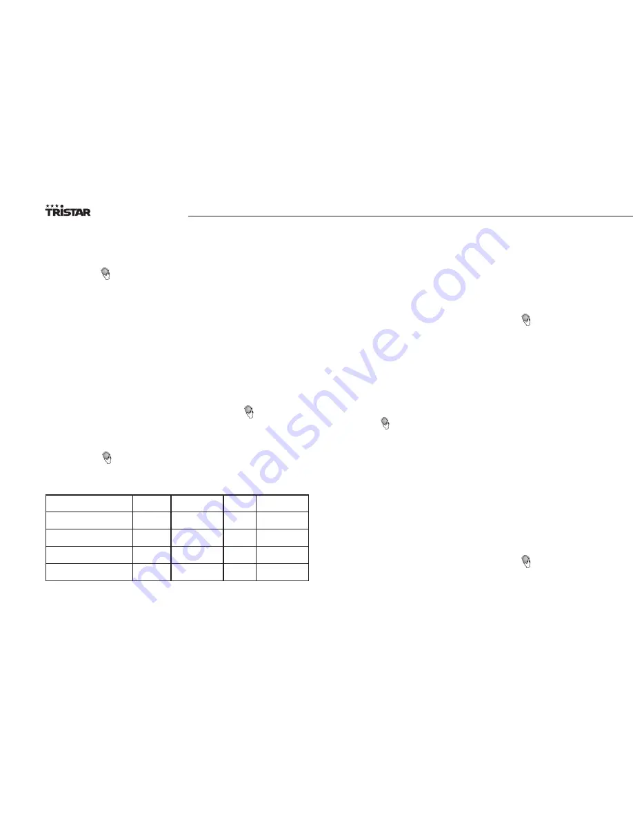 TriStar MW-2897 Instruction Manual Download Page 38