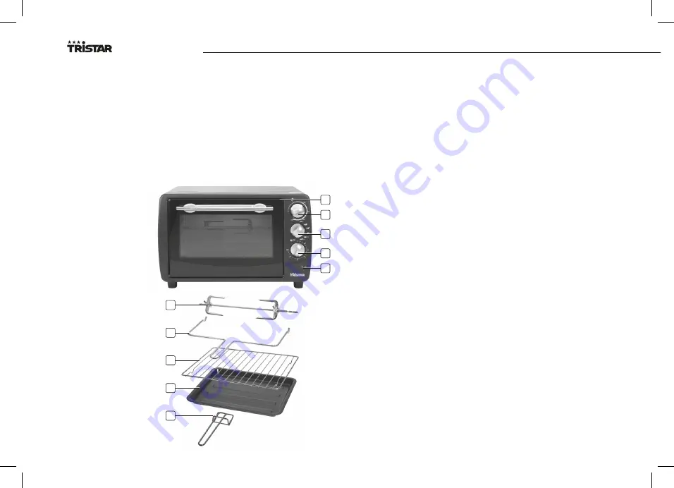 TriStar OV-1418 Instruction Manual Download Page 4