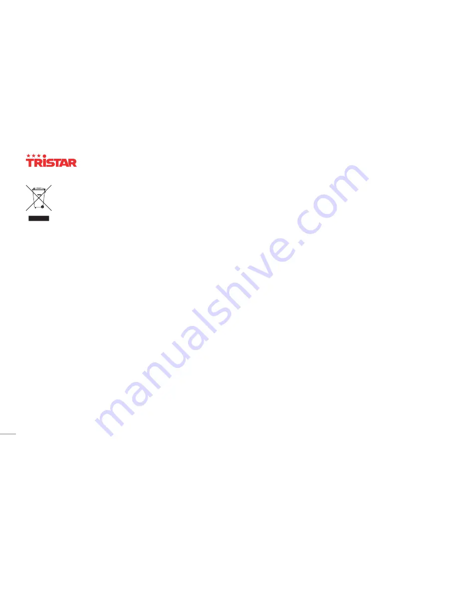 TriStar SZ-2190 Instruction Manual Download Page 18