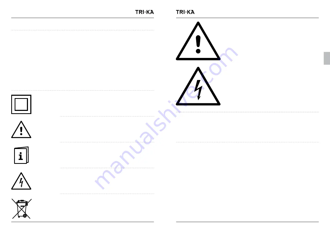 Tritec TRI-KA Operating Instructions Manual Download Page 47