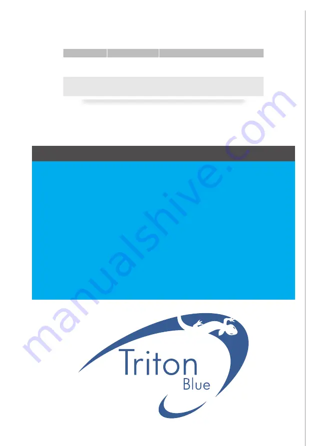 Triton Blue T160Z-PC-3200 Скачать руководство пользователя страница 11