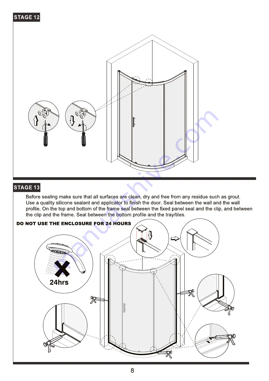 Triton 1 DOOR QUADRANT Installation Manual Download Page 9