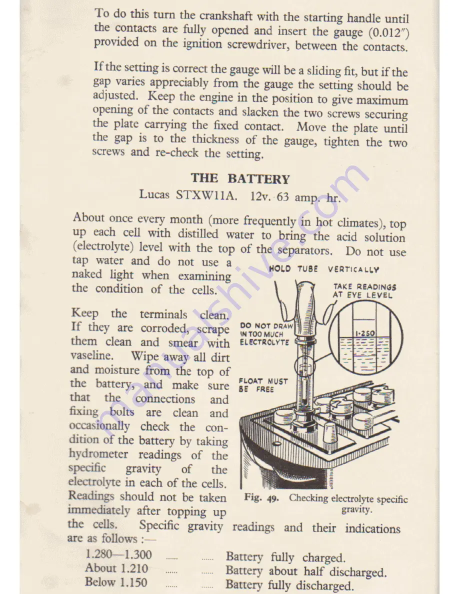 Triumph 1800 1951 Instruction Book Download Page 71