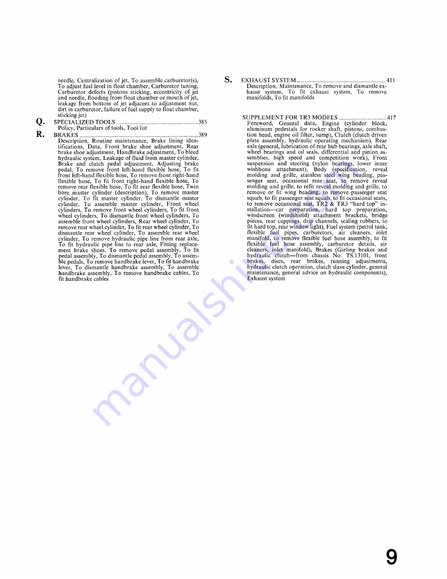 Triumph 1953 TR2 Service Manual Download Page 9