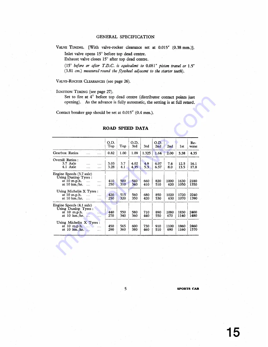 Triumph 1953 TR2 Service Manual Download Page 15