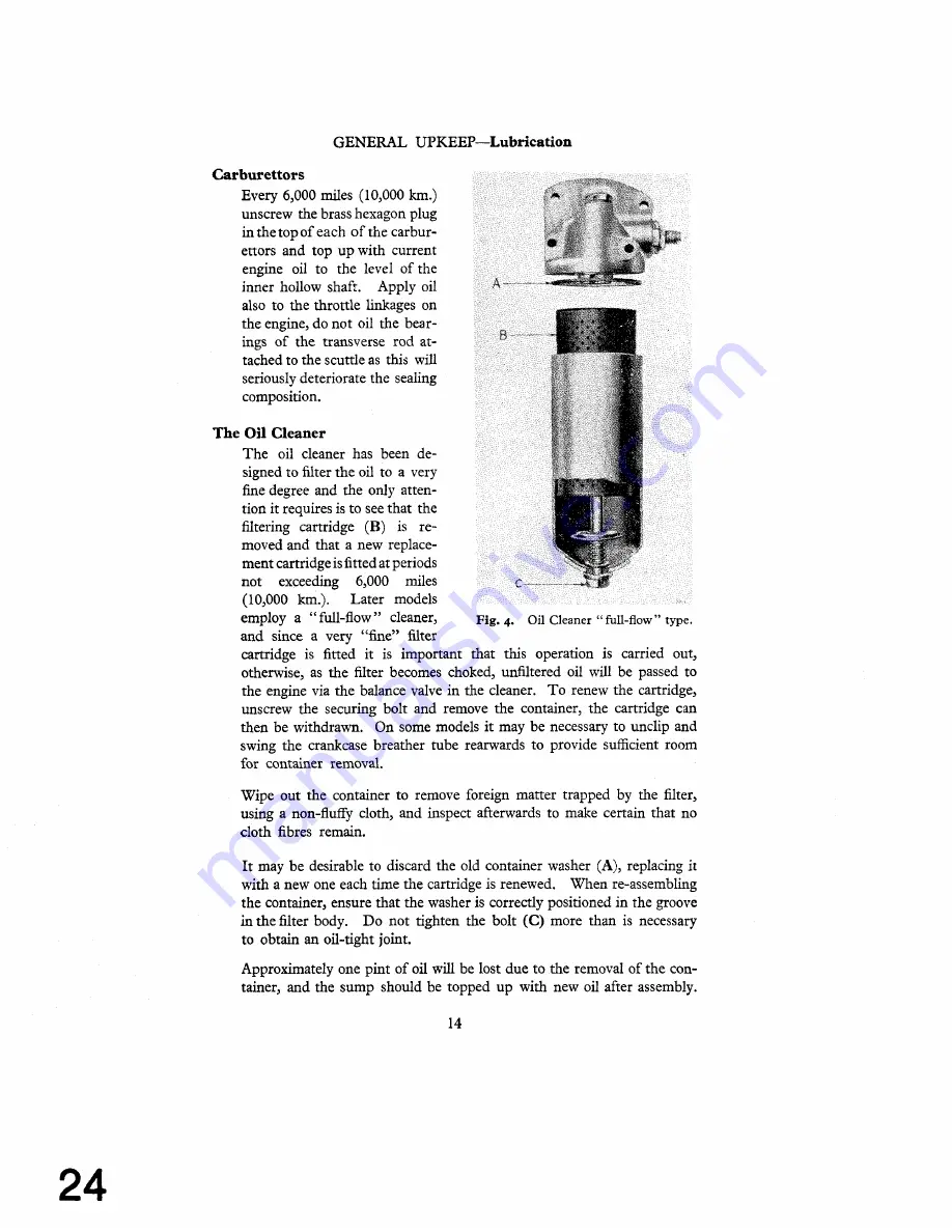 Triumph 1953 TR2 Service Manual Download Page 24