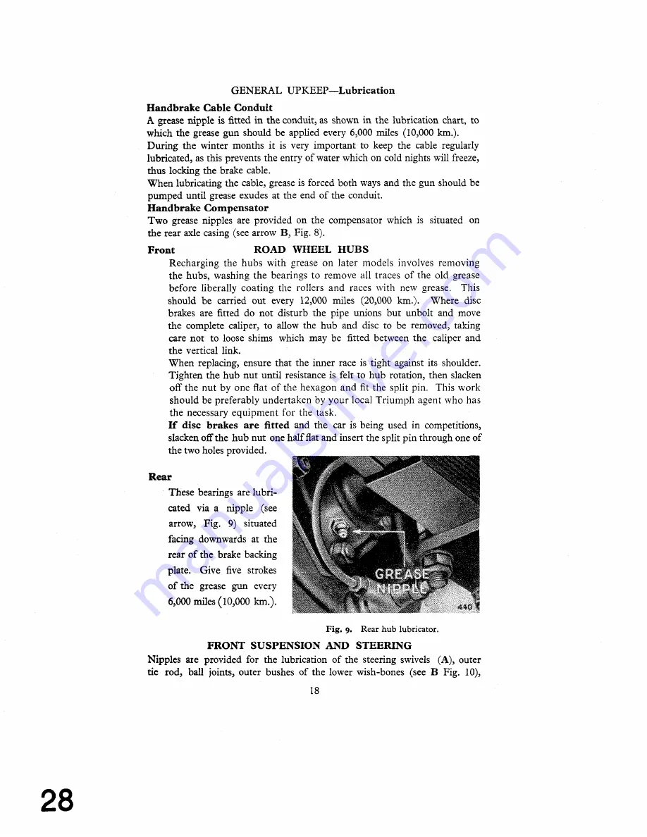 Triumph 1953 TR2 Service Manual Download Page 28