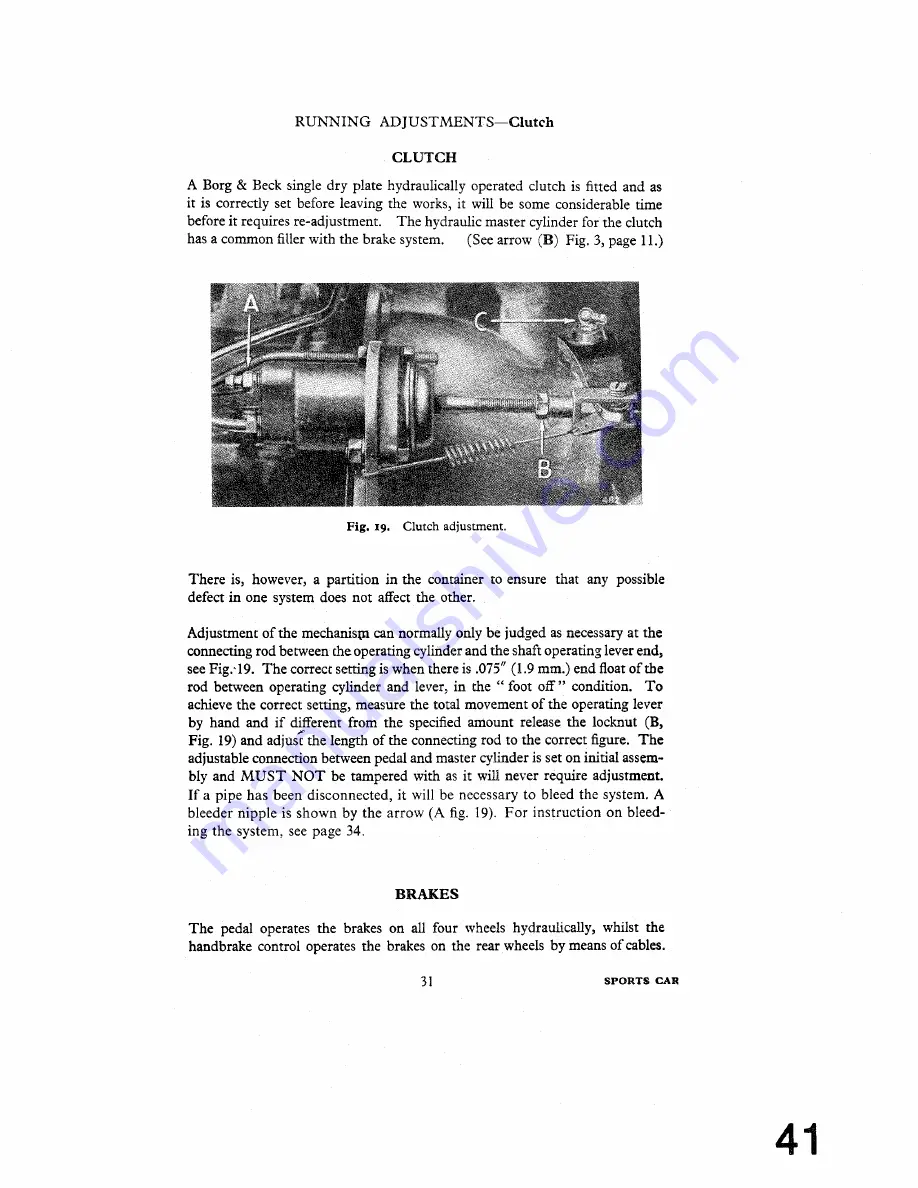 Triumph 1953 TR2 Service Manual Download Page 41