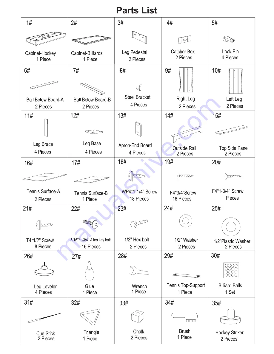 Triumph 3-in 1 Rotating Table Скачать руководство пользователя страница 3